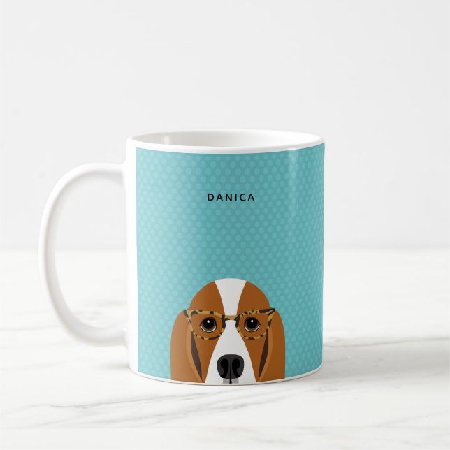 Basset Hound Mugs (Left)