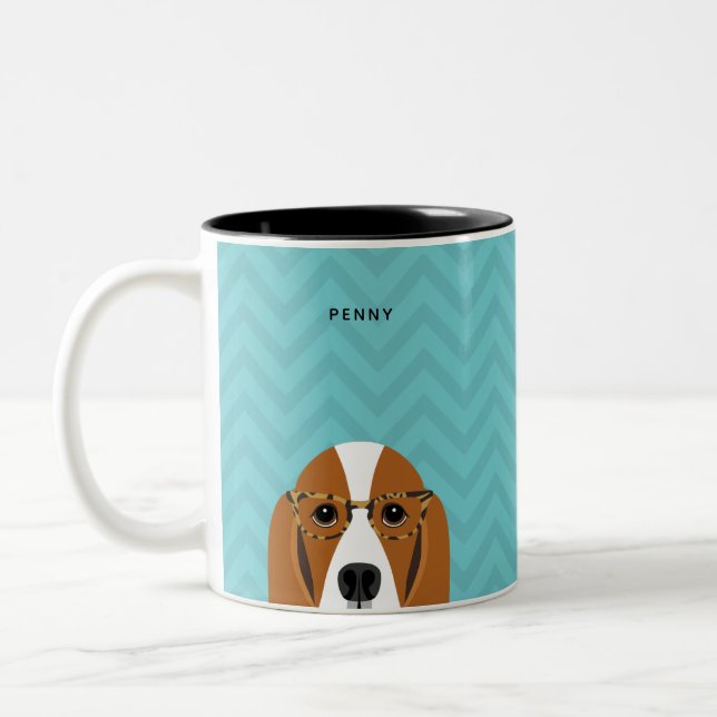 Basset Hound Mugs (Left)