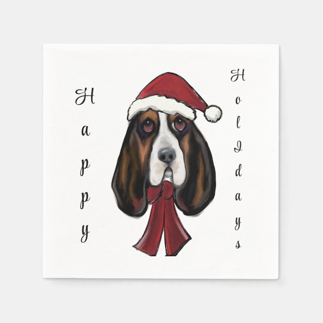 Basset Hound     Napkins (Front)