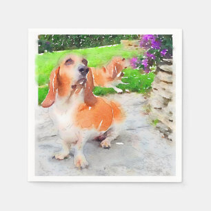 Basset hound Napkins