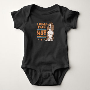 Basset Hound Not Listening Dog Basset Hounds Baby Bodysuit