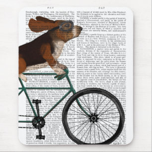 Basset Hound on Bicycle Mouse Pad