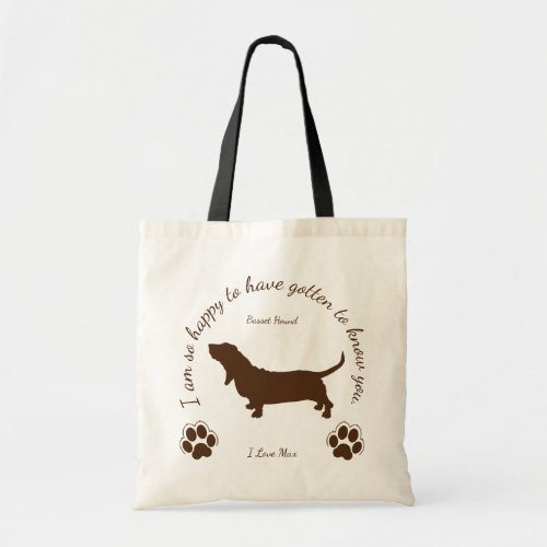 Basset Hound Original bag for you and your dog トート