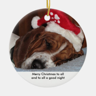 Basset hound ornament