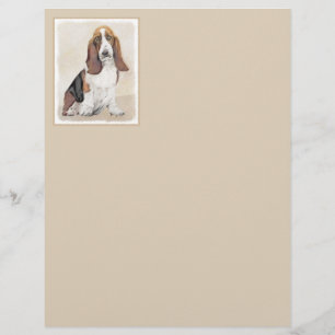 Basset Hound Painting - Cute Original Dog Art