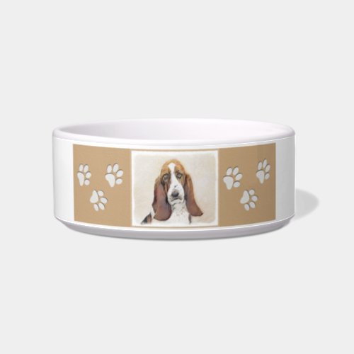 Basset Hound Painting _ Cute Original Dog Art Bowl