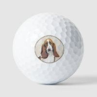 Basset Hound Painting - Cute Original Dog Art