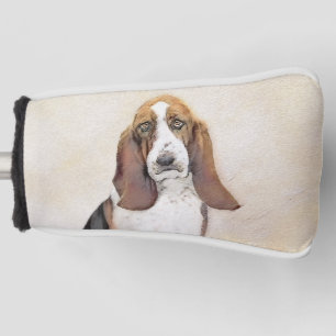 Basset Hound Painting - Cute Original Dog Art Golf Head Cover