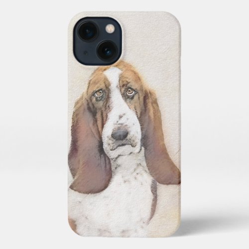 Basset Hound Painting _ Cute Original Dog Art iPhone 13 Case