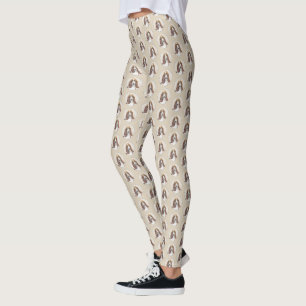 Basset Hound Painting - Cute Original Dog Art Leggings