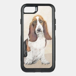 Basset Hound Painting - Cute Original Dog Art OtterBox Commuter iPhone SE/8/7 Case