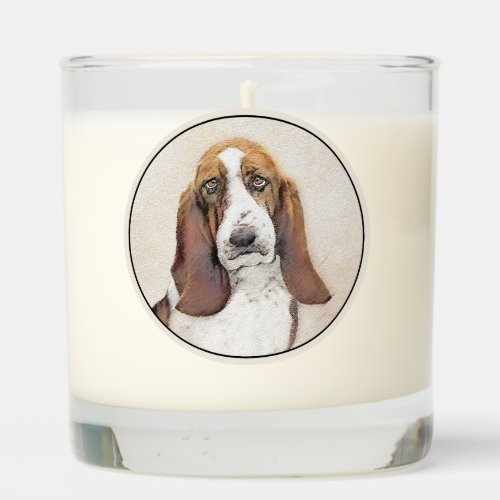 Basset Hound Painting _ Cute Original Dog Art Scented Candle
