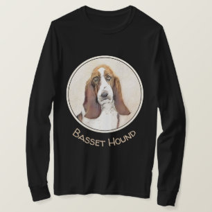 Basset Hound Painting - Cute Original Dog Art T-Shirt