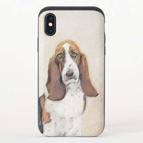 Basset Hound Painting _ Cute Original Dog Art iPhone X Slider Case