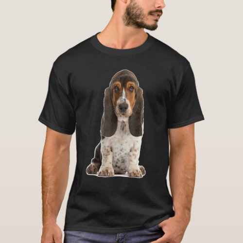 Basset Hound Photo Dog Owner Lover Basset Hound Pr T_Shirt