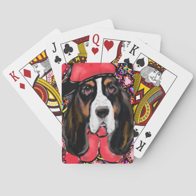 Basset Hound Poker Cards (Back)