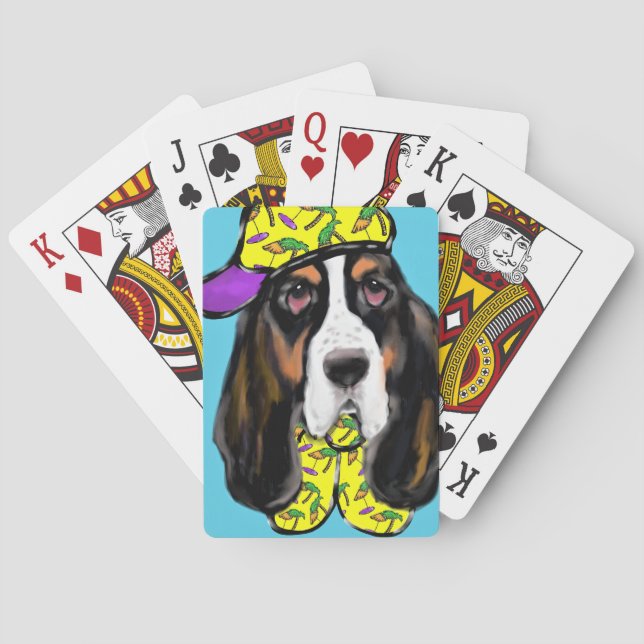 Basset Hound Poker Cards (Back)