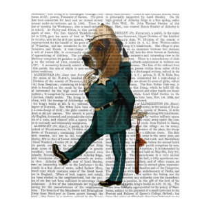 Basset Hound Policeman Acrylic Print
