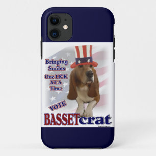 Basset Hound Political Humor iPhone 11 Case