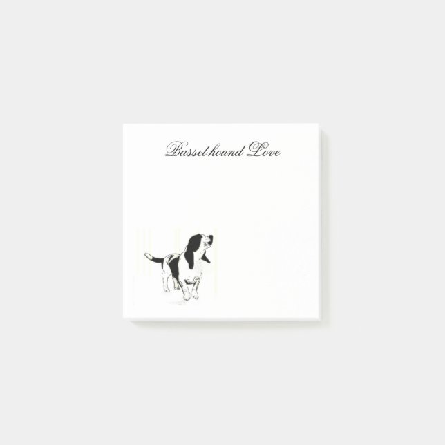 Basset hound post-it notes (Front)