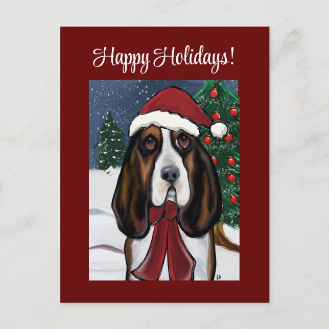 Basset Hound   Postcard (Front)