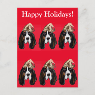 BASSET HOUND POSTCARD