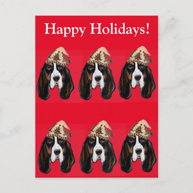 BASSET HOUND       POSTCARD (Front)
