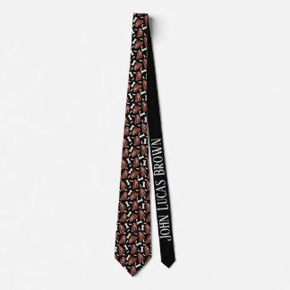 Basset Hound Print Neck Tie