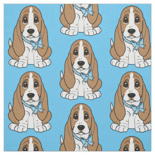 Basset Hound Puppy Fabric