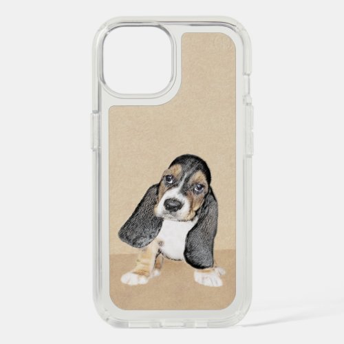 Basset Hound Puppy Painting _ Original Dog Art iPhone 15 Case