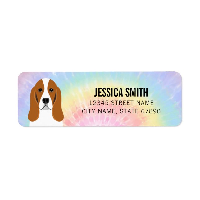 Basset Hound Return Address Labels (Front)