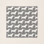 Basset Hound Silhouettes Pattern Scarf<br><div class="desc">Basset Hound Lover's Scarf</div>