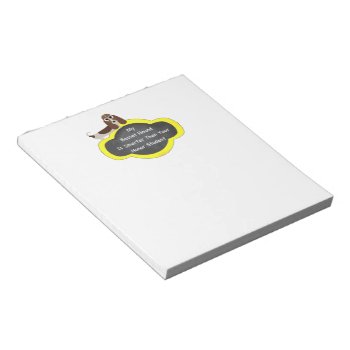Basset Hound Smarter Notepad by foreverpets at Zazzle