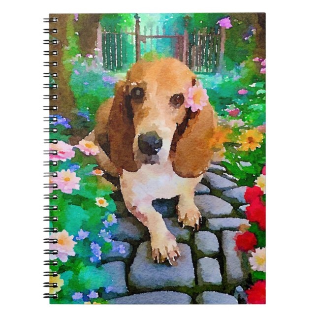 Basset hound Spiral Notebook (Front)