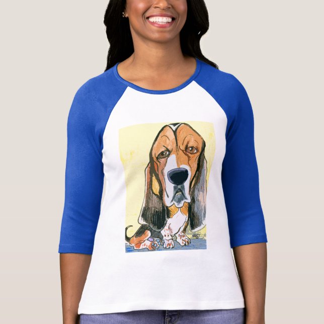 Basset Hound T-Shirt (Front)