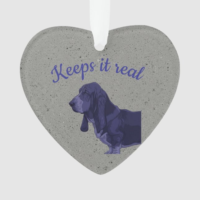  Basset Hound Tag Ornament (Front)
