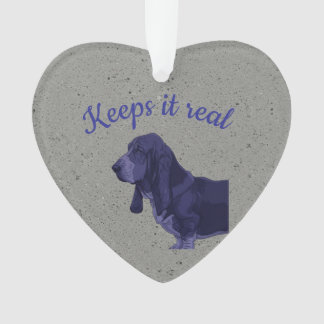 Basset Hound Tag Ornament
