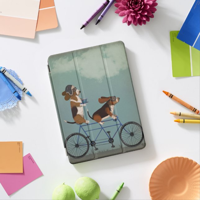 Basset Hound Tandem iPad Pro Cover (Desk)