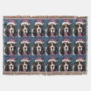BASSET HOUND THROW BLANKET