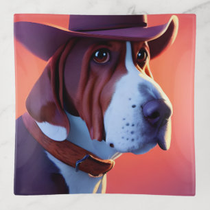 Basset Hound Trinket Tray