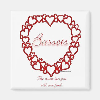 Basset Hound True Love Magnet