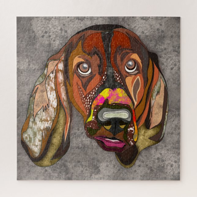 Basset Hound ugly face Jigsaw Puzzle (Vertical)