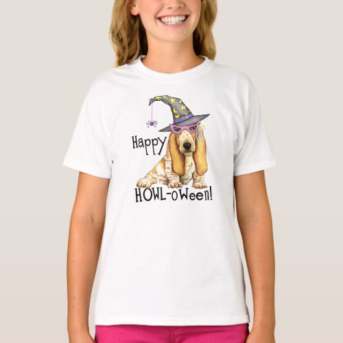 Basset Hound Witch T_Shirt