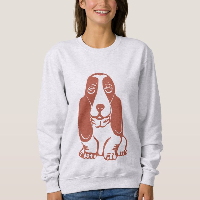Basset Hound Women's Sweatshirt (Front)