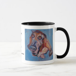 Basset Hound WOOF! Mug • Pet Portraits • E Fraser