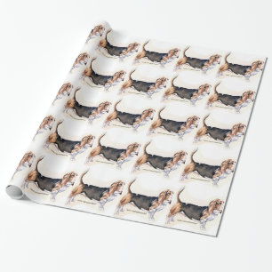 Basset Hound Wrapping Paper