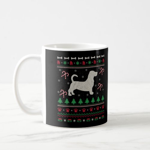 Basset Hound Xmas Gift Ugly Basset Hound Christmas Coffee Mug