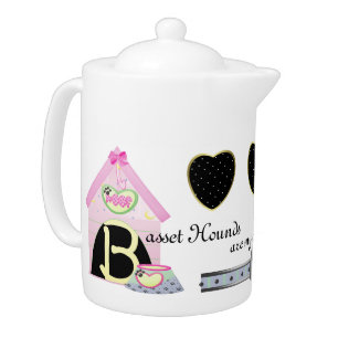 Basset Hounds Are My Cup Of Tea Teapot
