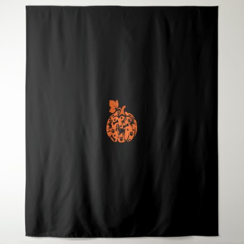 Basset Hounds Cute Pumpkin Shape Halloween Thanksg Tapestry