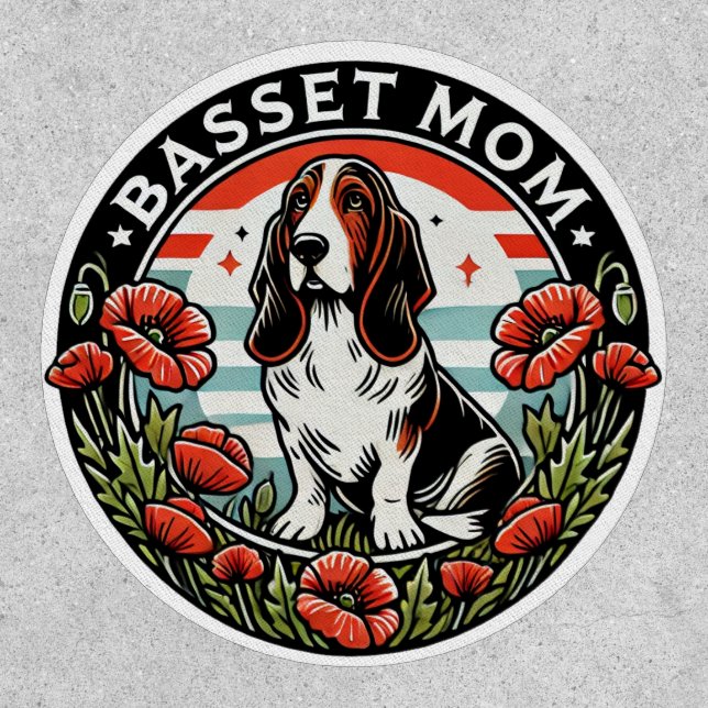 Basset Mom                                         Patch (Front)